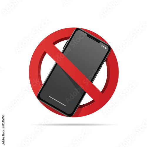 warning sign no cell phone illustration prohibition sign do not use mobile telephones