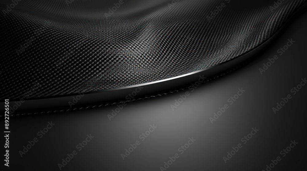 Sleek black texture with glossy pattern and depth effect Sleek black texture with glossy pattern and depth effect