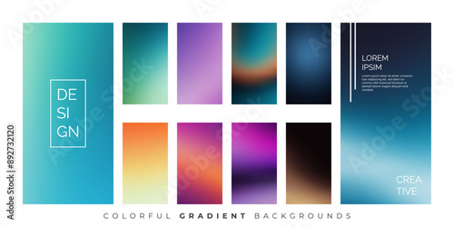 Digital UI Background with Gentle Color Fades