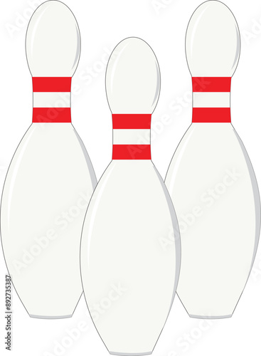 bowling pin clipart or illustration isolated on a transparent background. bowling pin png.