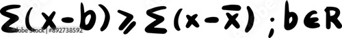 Statistics Mathematics Formulas Handwritten