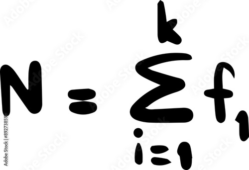 Statistics Mathematics Formulas Handwritten