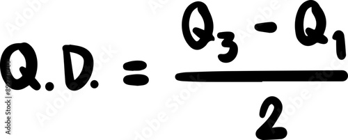 Statistics Mathematics Formulas Handwritten