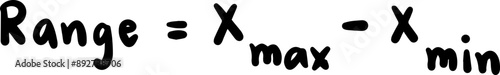 Statistics Mathematics Formulas Handwritten