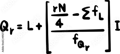 Statistics Mathematics Formulas Handwritten
