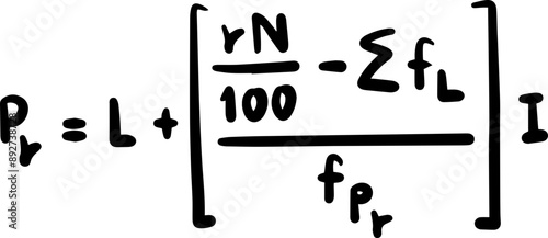 Statistics Mathematics Formulas Handwritten