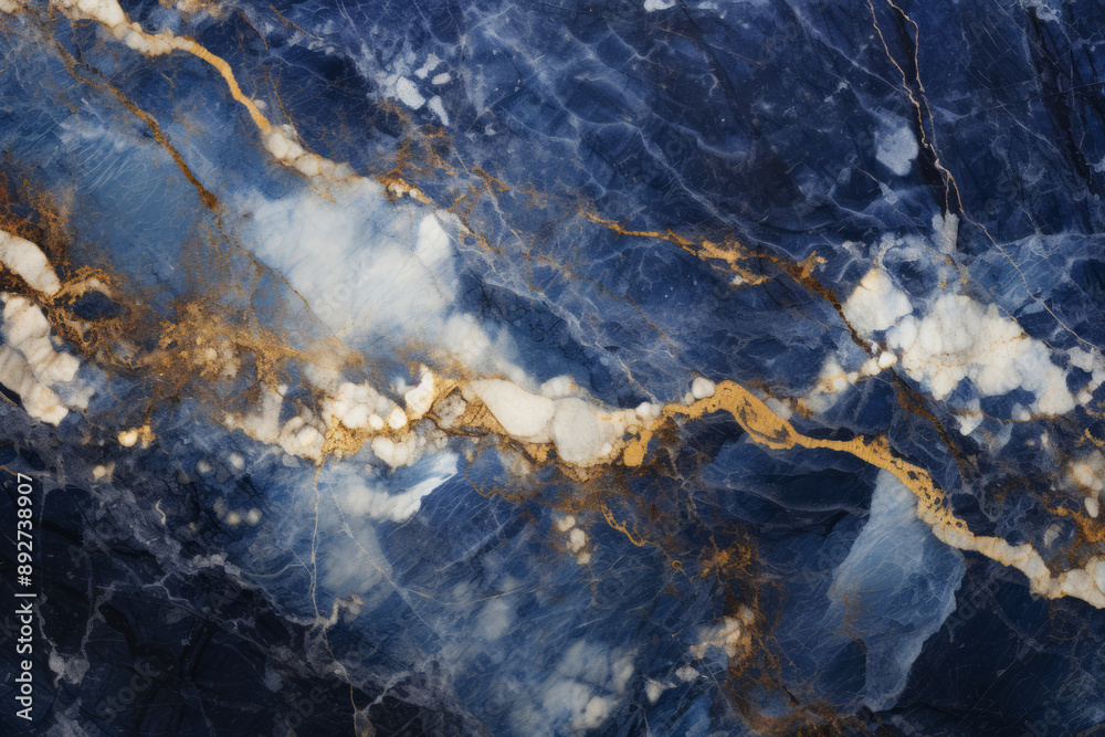 Processed collage of luxurious navy blue ink marble texture. Background for banner Processed collage of luxurious navy blue ink marble texture. Background for banner
