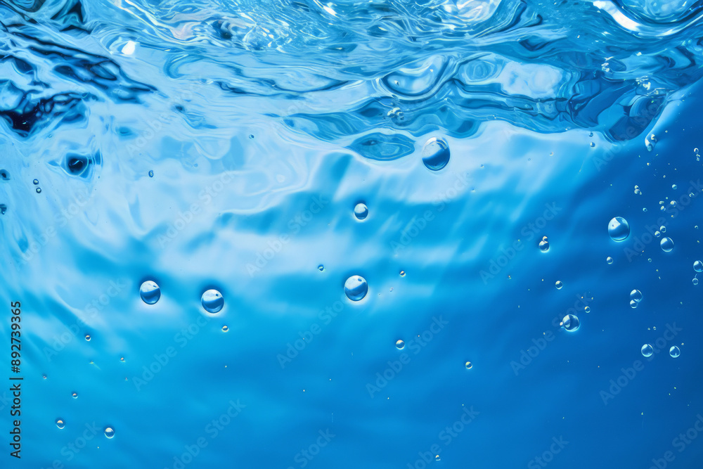 Processed collage of blue water waves texture in sunlight. Background for banner, backdrop Processed collage of blue water waves texture in sunlight. Background for banner, backdrop