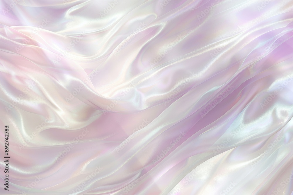 Smooth, light pearly silk fabric flowing in the air forming elegant waves. The delicate silk texture is illuminating, creating a luxurious and rich feel Smooth, light pearly silk fabric flowing in the air forming elegant waves. The delicate silk texture is illuminating, creating a luxurious and rich feel