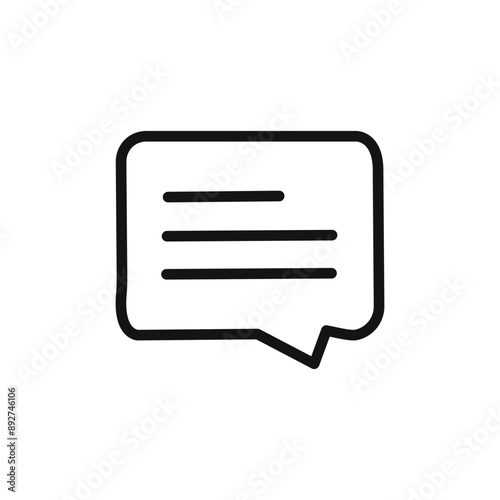 Msg free icon linear graphics set vector