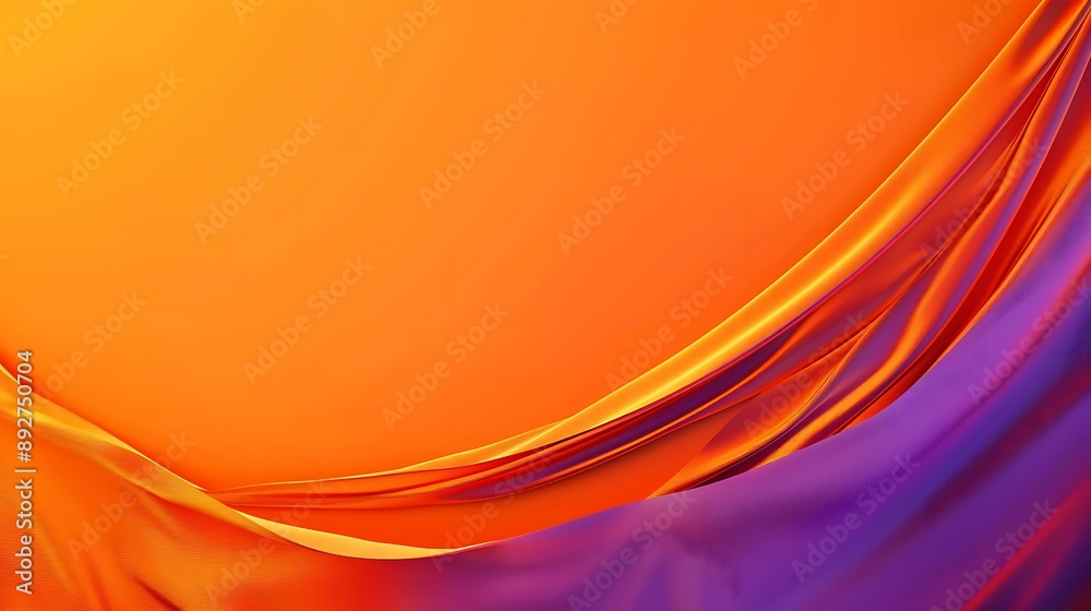 A vibrant orange backdrop with a solid purple color. 32k, full ultra hd, high resolution