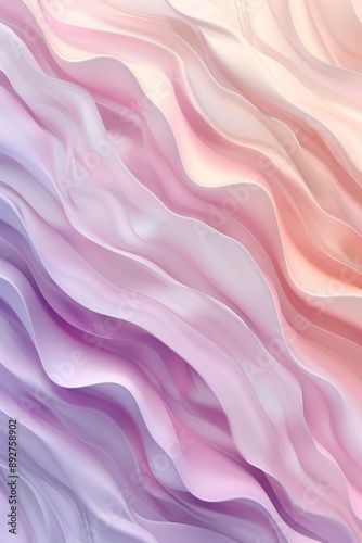Flowing pastel waves create elegance and movement, evoking serenity and calm for a touch of luxury in any design project