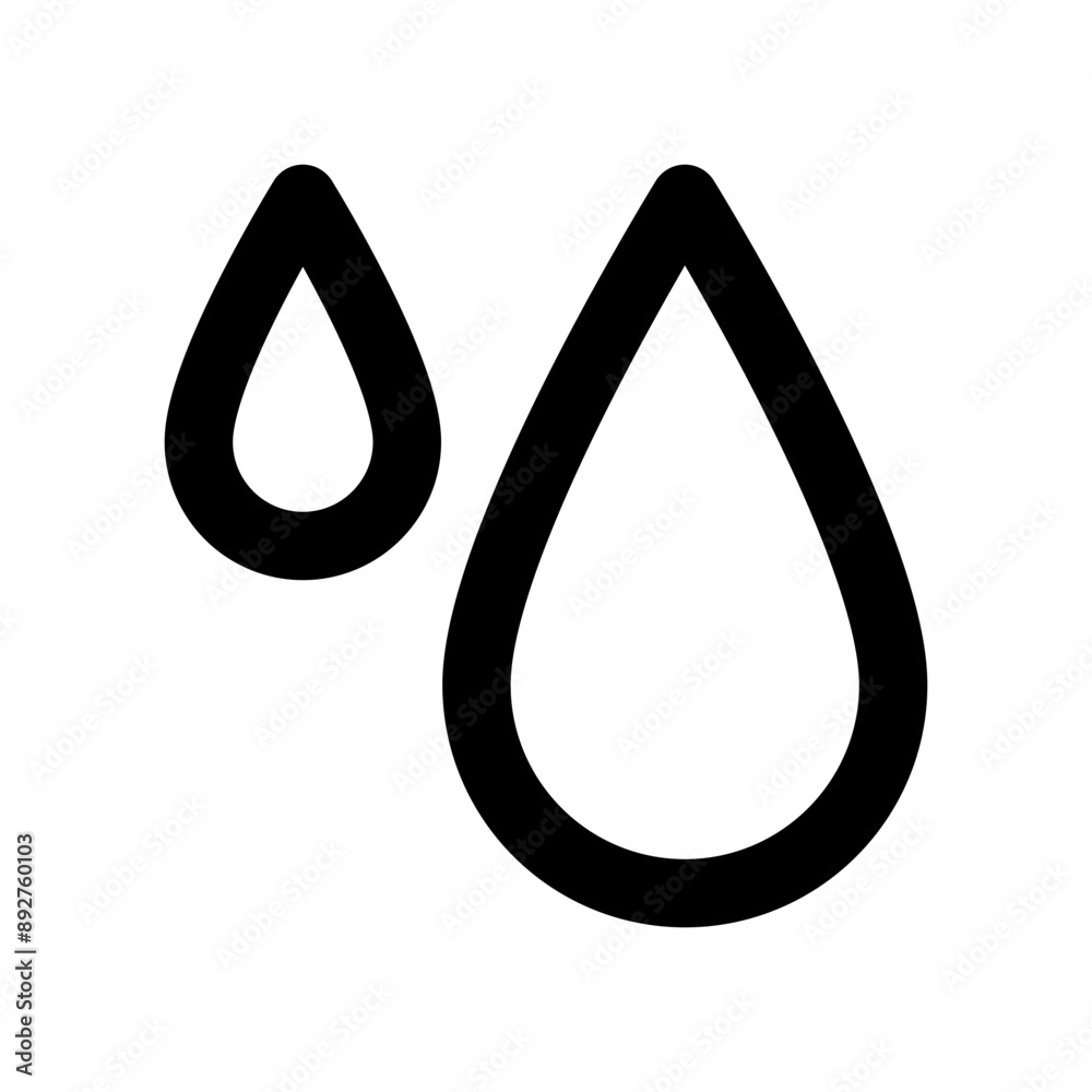 water drops icon design in filled and outlined style water drops icon design in filled and outlined style