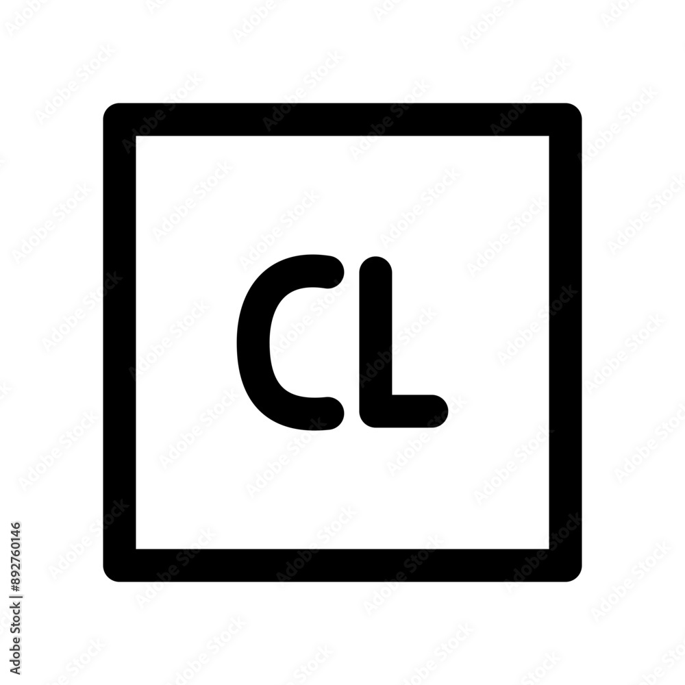 Chlorine bleach icon design in filled and outlined style Chlorine bleach icon design in filled and outlined style