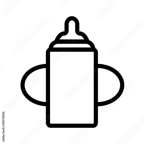 baby sippy icon design in filled and outlined style