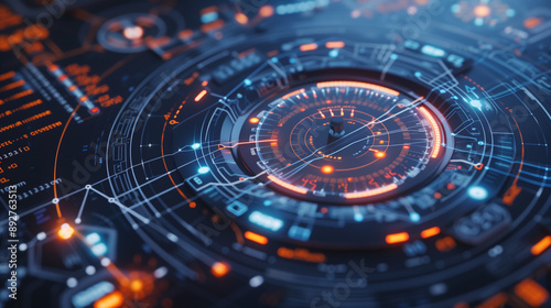 Wallpaper Mural art futuristic circular graphic Torontodigital.ca