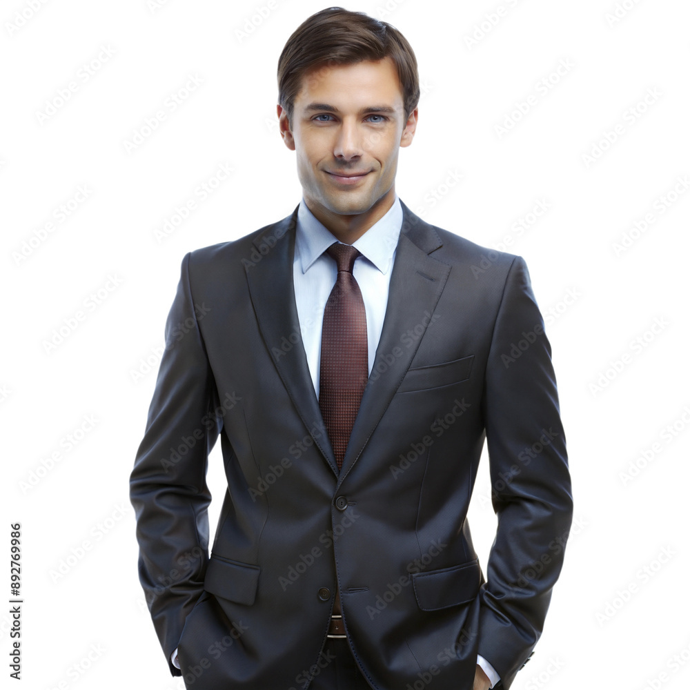 Confident young man in a tailored suit