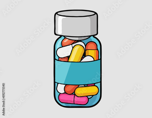 Pill bottle for capsules
