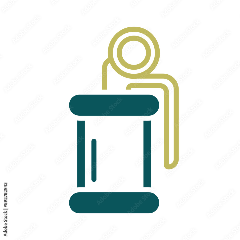 Hand flash grenade of special forces vector icon Hand flash grenade of special forces vector icon