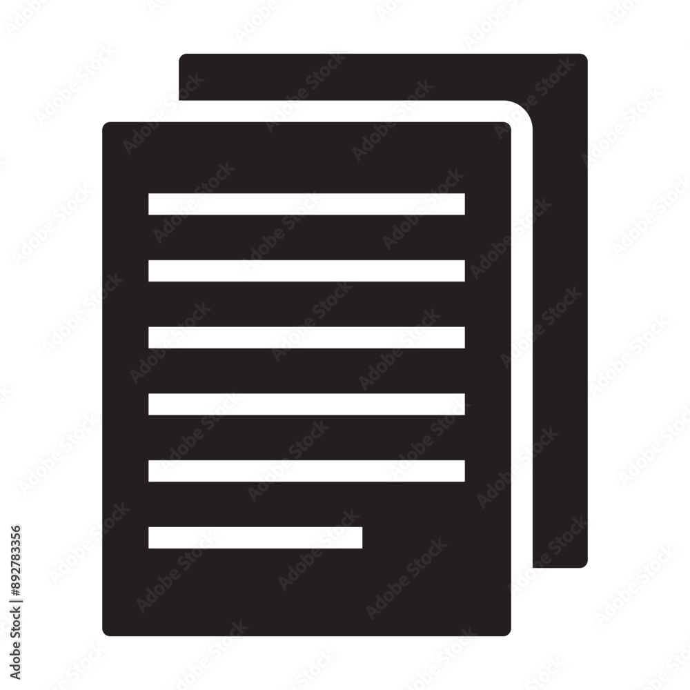 Notes black icon. Notes black icon.