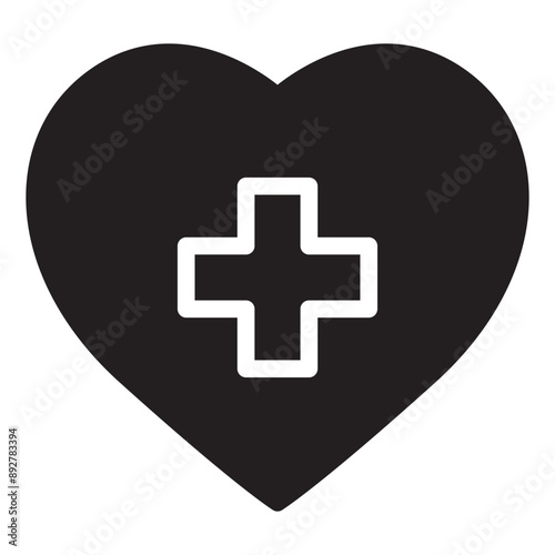 Health black icon.