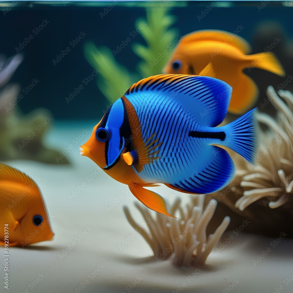 Naklejka premium fish in aquarium