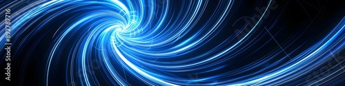 Abstract background featuring blue glowing lines in a continuous infinity pattern, symbolizing perpetual motion