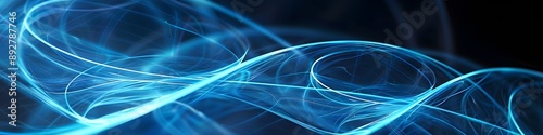 Abstract background featuring blue glowing lines in a continuous infinity pattern, symbolizing perpetual motion