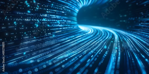 Abstract background featuring blue glowing lines in a continuous infinity pattern, symbolizing perpetual motion