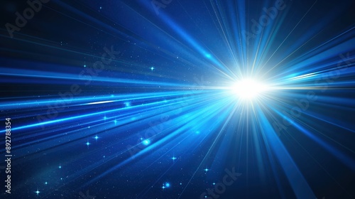 Vibrant Cosmic Light Rays created by ai