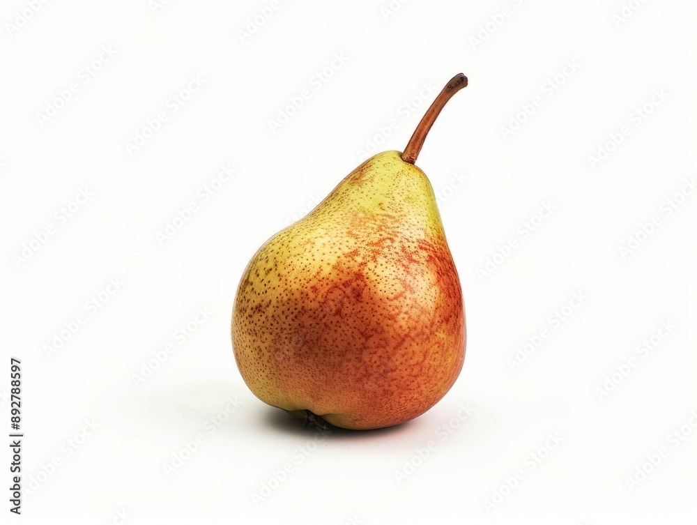 Juicy Pear Perfection: A Stunning, Isolated Image on a White Background Juicy Pear Perfection: A Stunning, Isolated Image on a White Background