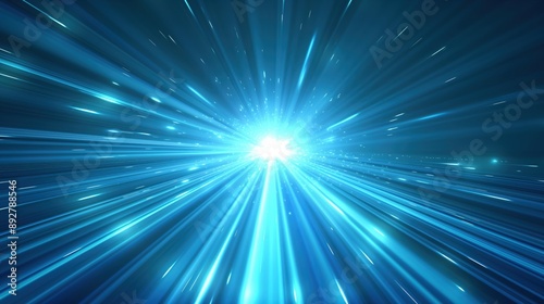 Vibrant Cosmic Light Rays created by ai