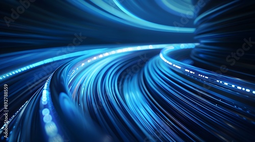 Abstract background featuring blue glowing lines in a continuous infinity pattern, symbolizing perpetual motion