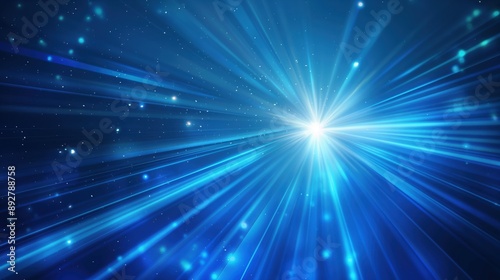 Vibrant Cosmic Light Rays created by ai