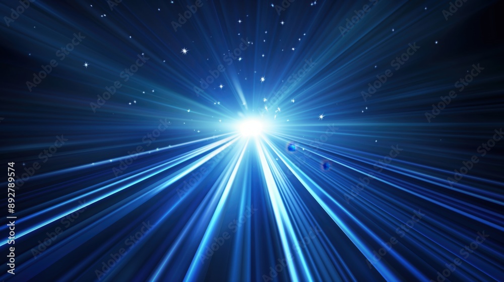 Fototapeta premium Vibrant Cosmic Light Rays created by ai