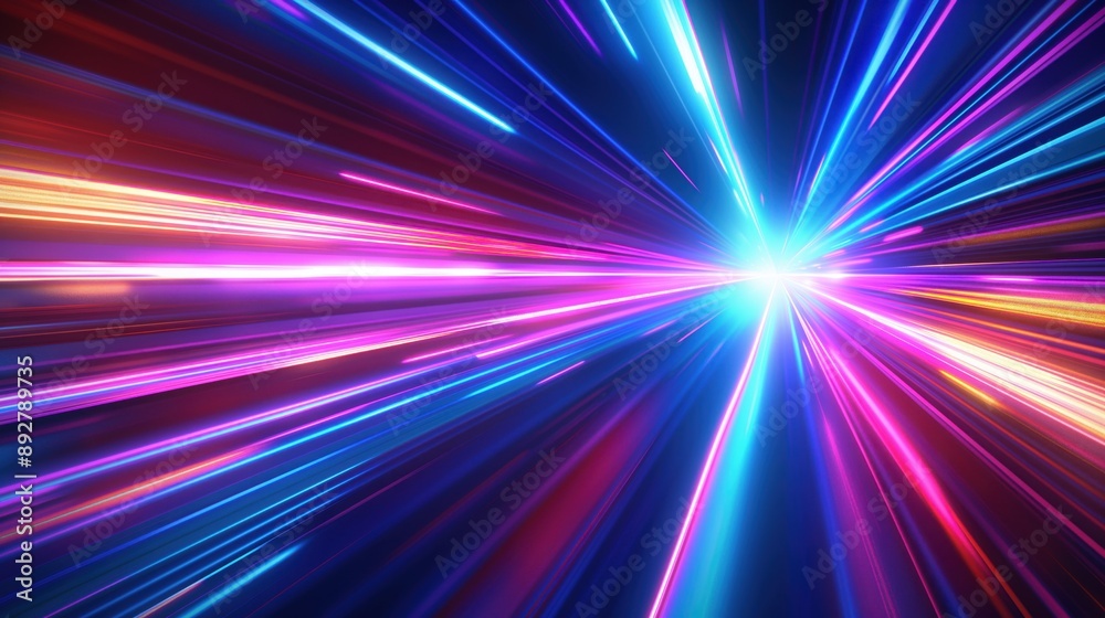 Vibrant Cosmic Light Rays created by ai Vibrant Cosmic Light Rays created by ai
