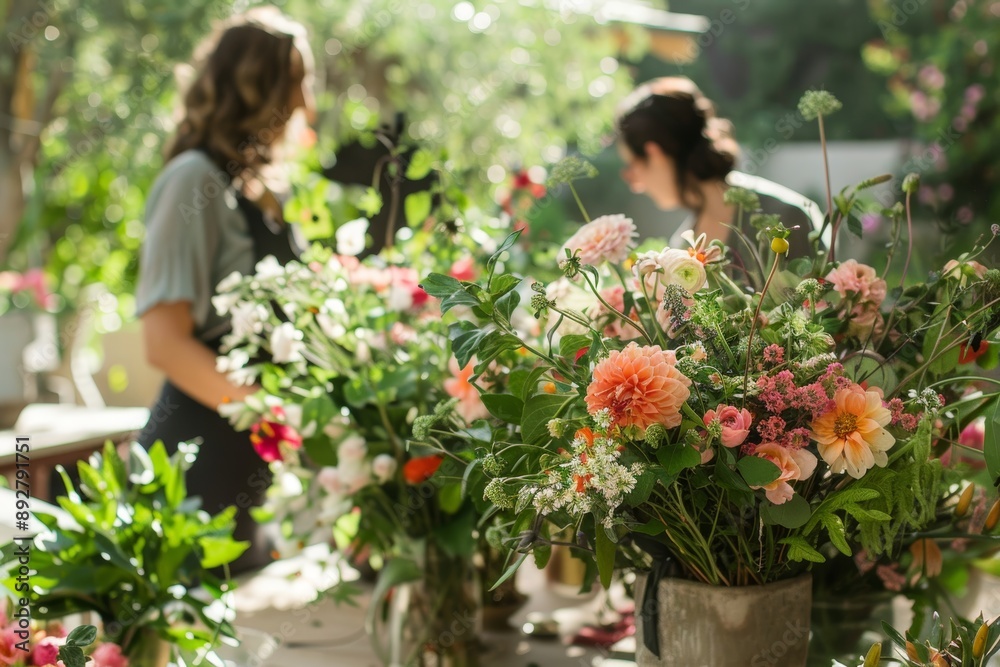 Floral Arranging Class in Serene Garden Setting for Creative Inspiration and Relaxation Floral Arranging Class in Serene Garden Setting for Creative Inspiration and Relaxation
