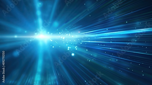 Vibrant Cosmic Light Rays created by ai