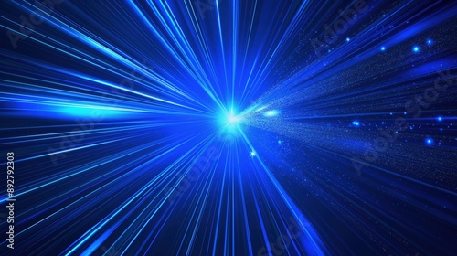 Vibrant Cosmic Light Rays created by ai