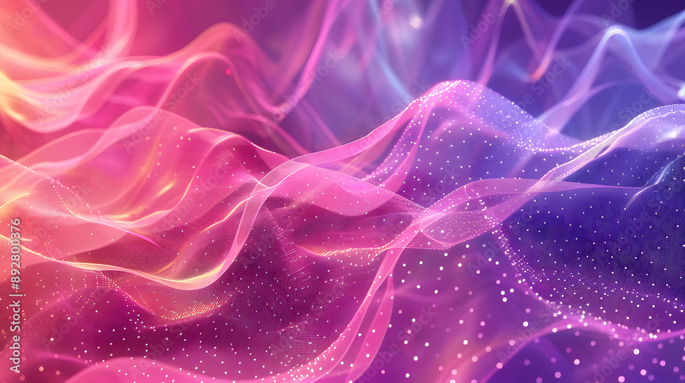 Sparkly Polygonal Mesh Background for Digital Landing Page