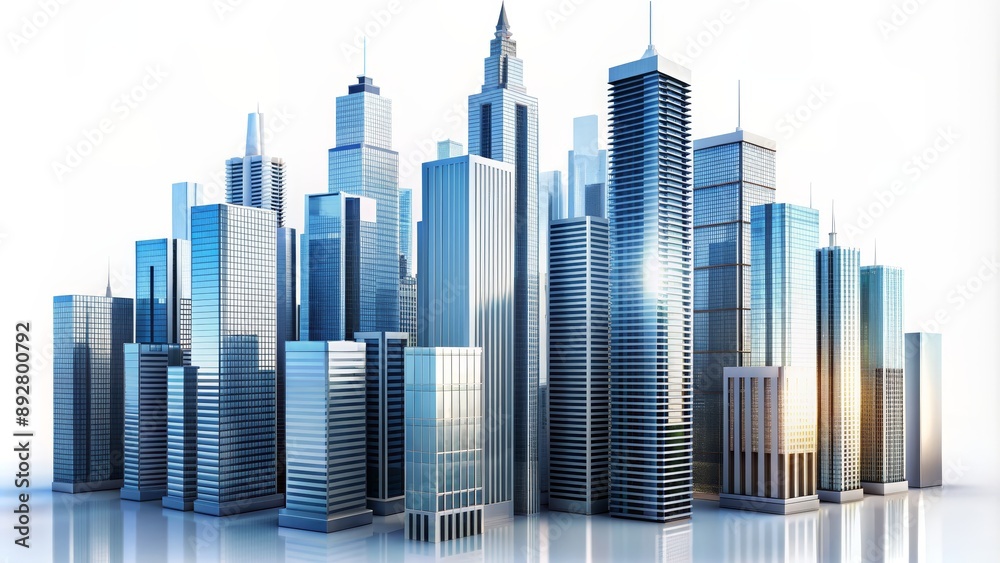 3D Rendered Cityscape with Glass Towers, Skyscrapers, Architecture , Cityscape , Urban 3D Rendered Cityscape with Glass Towers, Skyscrapers, Architecture , Cityscape , Urban