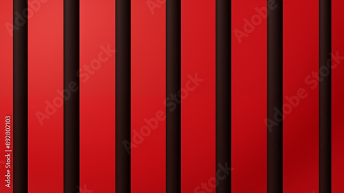 Black Lines Bars on Red Background, Abstract Goemetric Image, Texture, Pattern Background, Wallpaper, Cover and Screen of Smartphone, Cell Phone, Computer, Laptop, Format 9:16 and 16:9 photo