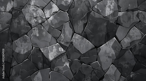 Vector illustration of a gray stone texture background Abstract monochrome backdrop with a grunge effect suitable for cards flyers posters or cover designs Depicts walls and cement