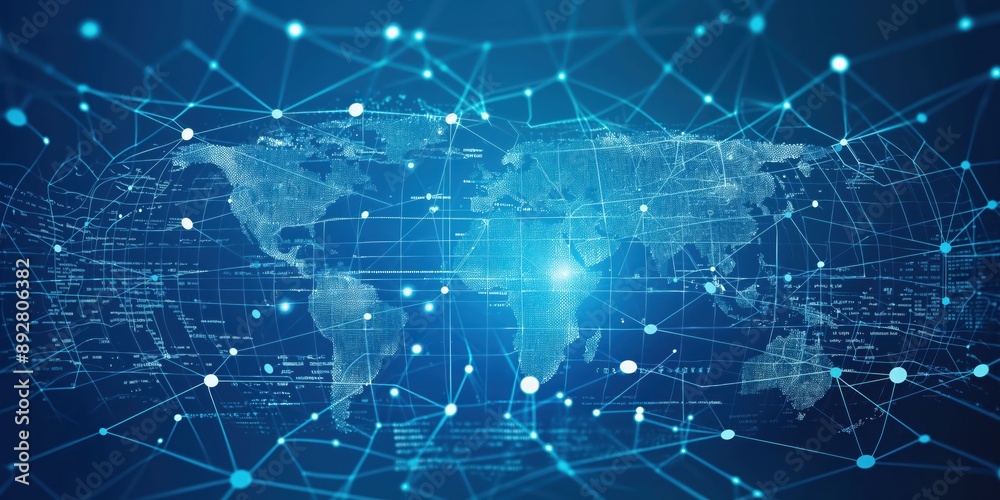 Global Connectivity Network from Space created by ai Global Connectivity Network from Space created by ai