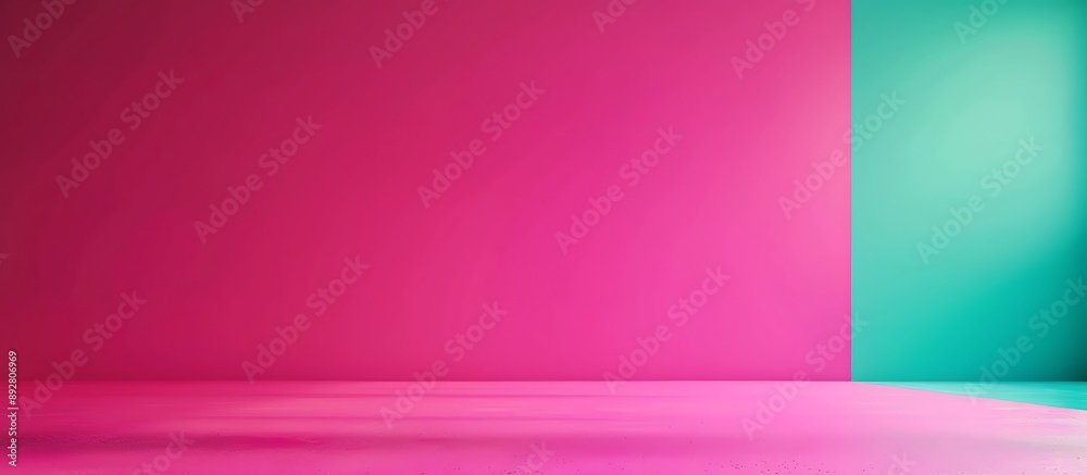 A bright pink backdrop with a solid green color. 32k, full ultra hd, high resolution