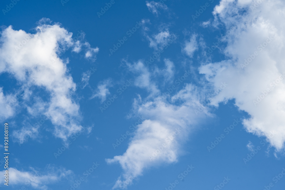 beautiful thick white clouds in the blue sky beautiful thick white clouds in the blue sky