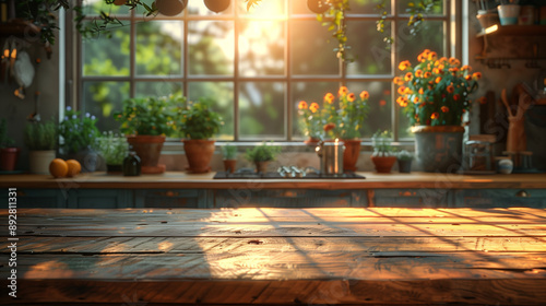 Dans la maison, le jardin intérieur avec des fleurs, un arbre décoré pour Noël et un bouquet sur la table ajoutent une touche de couleur et d'élégance.