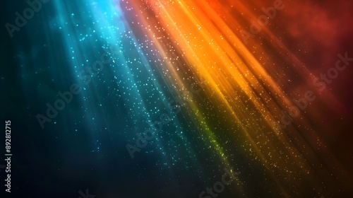 A colorful, abstract background with a blue and orange stripe.