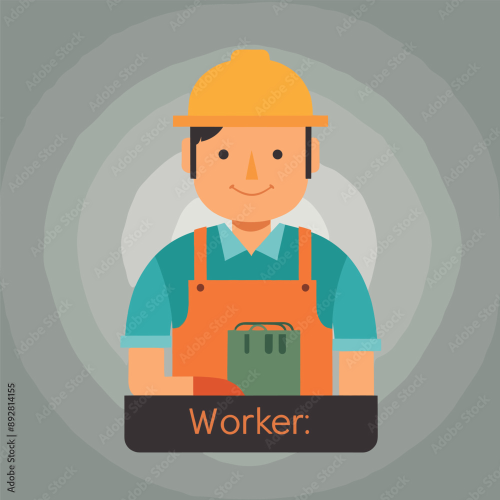 worker and builder wearing construction hat and tools worker and builder wearing construction hat and tools