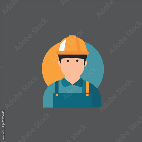 worker and builder wearing construction hat and tools